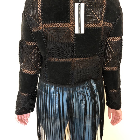 Topshop velvet bohemian fringe - Picture 4 of 5
